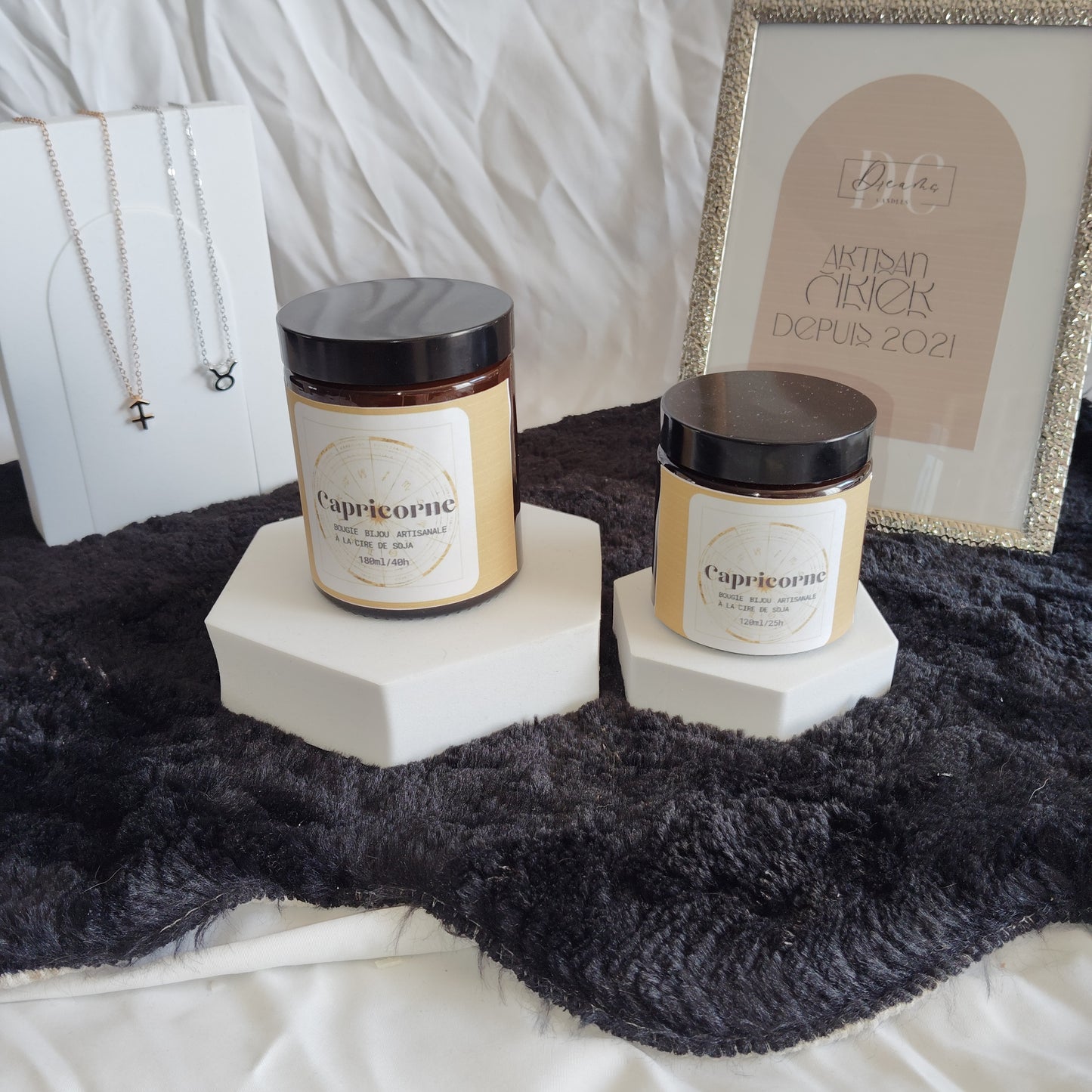 Bougie bijou capricorne